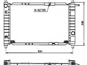 радиатор NRF 53250 на DAEWOO MATIZ (KLYA)