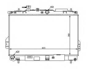 Радиатор NRF 53362 на HYUNDAI LAVITA (FC)