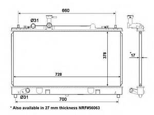 Радиатор NRF 53412 на MAZDA ATENZA Наклонная задняя часть (GG)