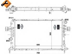 радіатор NRF 53441 на OPEL ASTRA H универсал (L35)