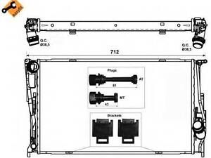 Радиатор NRF 53472 на BMW 3 кабрио (E93)