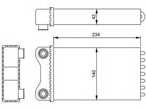 радіатор NRF 54252 на AUDI A4 (8E2, B6)