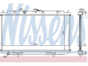 Радіатор NS ALMERA N16(00-)1.5 i 16V(+)[OE 21410-BM400] NISSENS 67344A на NISSAN SENTRA II Наклонная задняя часть (N16)