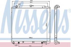 Радіатор NS NAVARA(05-)2.5 dCi(+)[OE 21460-EB30A] NISSENS 68717 на NISSAN ARMADA (R51)