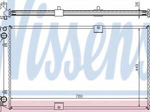 Радіатор NS PRIMASTAR(02-)2.5 dCi(+)[OE 82 00 019 380] NISSENS 63818A на NISSAN PRIMASTAR Van (X83)