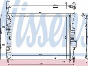 Радіатор NS QASHQAI(07-)1.6 16V[OE 21400-JD000] NISSENS 67364 на NISSAN DUALIS (J10, JJ10)