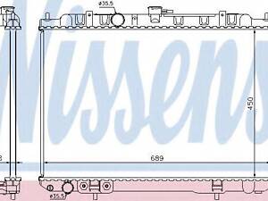 Радіатор NS X-TRAIL T30(01-)2.0 i 16V(+)[OE 21460-8H900] NISSENS 68704 на NISSAN X-TRAIL (T30)