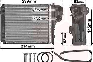 Радiатор обігрівача (вир-во Van Wezel)