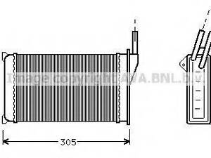 Радіатор обігрівача FORD (вир-во AVA) AVA QUALITY COOLING FD6093 на FORD ESCORT Mk III (GAA)
