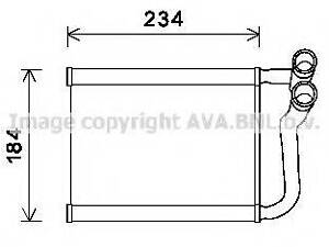 Радіатор обігрівача HYUNDAI ACCENT (MC) (05-) (вир-во AVA) AVA QUALITY COOLING HY6253 на HYUNDAI AVEGA III (MC)