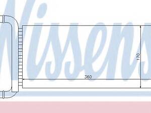 Радіатор обігрівача MERCEDES SPRINTER W 906 (06-) (вир-во Nissens) NISSENS 72041 на MERCEDES-BENZ SPRINTER 3,5-t автобус