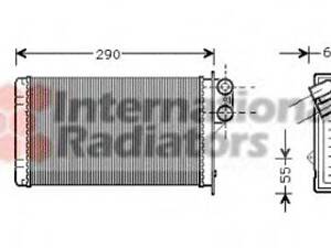 Радіатор обігрівача P405P406 ALL MTAT 87-99 (Van Wezel) VAN WEZEL 40006100 на PEUGEOT 405 (15B)