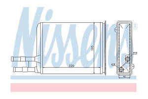 Радіатор обігрівача салону Nissens 73984
