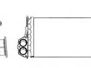 Радіатор обігріву салона NRF 53634 на PEUGEOT 206 Наклонная задняя часть (2A/C)