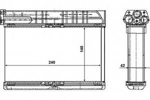 Радіатор обігріву салона