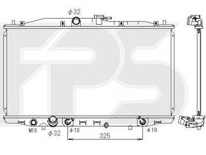 Радиатор охлаждение Honda Accord VII (03 -)