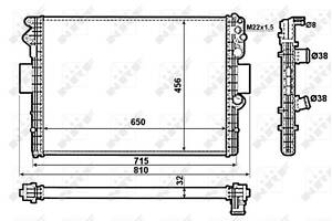 Радиатор охлаждения, IVECO DAILY II 99-