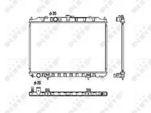 Радіатор охолодження, NISSAN X-Trail 01-