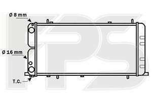 Радіатор охолодження Audi 100 (C3) (82-)