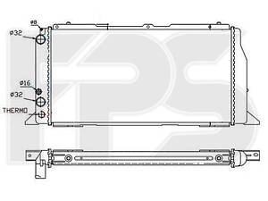 Радіатор охолодження Audi 80 (B3) (86-)