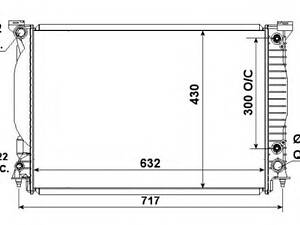 Радиатор охлаждения Audi A4/A6 3.0/3.2 00-09
