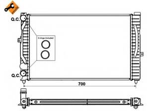Радиатор охлаждения Audi A6/VW Passat 1.9TDI 97-