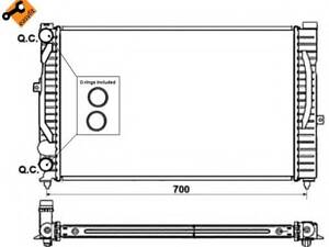 Радиатор охлаждения Audi A6/VW Passat 1.9TDI 97-
