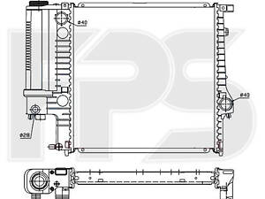 Радиатор охлаждения BMW 3 E30 1982-1992 316-318 Nissens