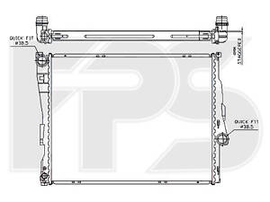 Радиатор охлаждения BMW 3 E46 1998-2005 316-330 AVA