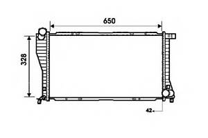 Радиатор охлаждения BMW 5 (E39) 2.0-3.0d 98-04
