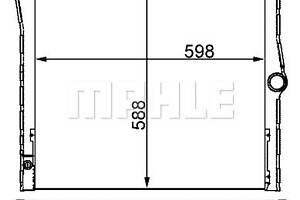 Радіатор охолодження BMW X5 (E70) 3.0 (N52) 06-12/4.8 (N62) 06-10