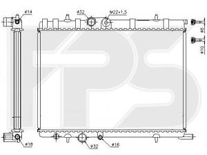 Радиатор охлаждения Citroen