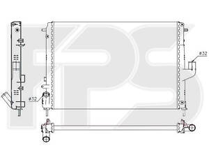 Радіатор охолодження Dacia Duster (10-)