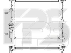 Радіатор охолодження Dacia