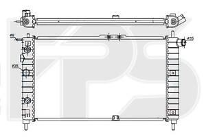 Радиатор охлаждения Daewoo Nexia (94-)