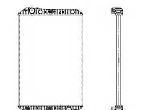 Радиатор, охлаждения дивгателя NRF 509720 на MERCEDES-BENZ AXOR