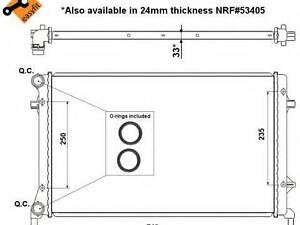 Радиатор, охлаждения дивгателя NRF 56153 на VW GOLF PLUS (5M1, 521)
