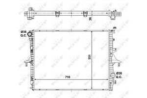 Радиатор охлаждения двигателя, AUDI Q7 06-