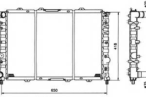 Радиатор охлаждения двигателя для моделей: ALFA ROMEO (156, 156)