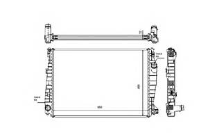 Радиатор охлаждения двигателя для моделей: ALFA ROMEO (159, BRERA,159,SPIDER)