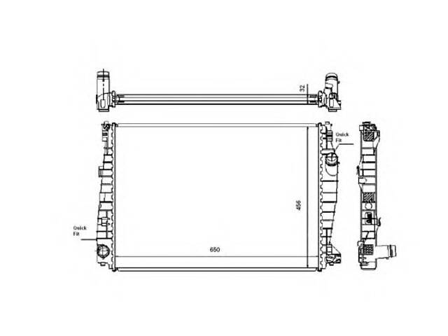Радиатор охлаждения двигателя для моделей: ALFA ROMEO (159, BRERA,159,SPIDER)
