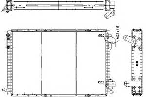 Радиатор охлаждения двигателя для моделей: ARO (10), RENAULT (19,19,19,19,19,19,19,19)