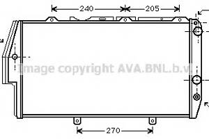 Радиатор охлаждения двигателя для моделей: AUDI (100, 100,200,200)