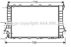 Радиатор охлаждения двигателя для моделей: AUDI (100, 100,A6,A6)