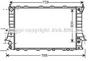 Радиатор охлаждения двигателя для моделей: AUDI (100, 100,A6,A6)