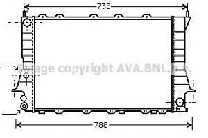 Радиатор охлаждения двигателя для моделей: AUDI (100, 100)