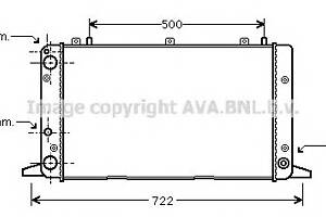 Радиатор охлаждения двигателя для моделей: AUDI (80, 80,80,90,COUPE,CABRIOLET)