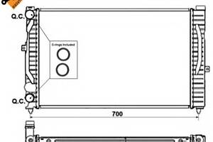Радиатор охлаждения двигателя для моделей: AUDI (A4, A6,A6,A4), SKODA (SUPERB), VOLKSWAGEN (PASSAT,PASSAT,PASSAT,PASSAT