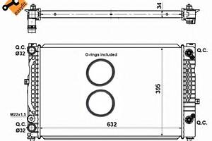 Радиатор охлаждения двигателя для моделей: AUDI (A4, A6,A6,A4), SKODA (SUPERB), VOLKSWAGEN (PASSAT,PASSAT,PASSAT,PASSAT