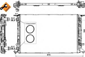 Радиатор охлаждения двигателя  для моделей: AUDI (A5, A4,A4,Q5,A5,A4,A5,A6,A6,Q3), SEAT (EXEO,EXEO)